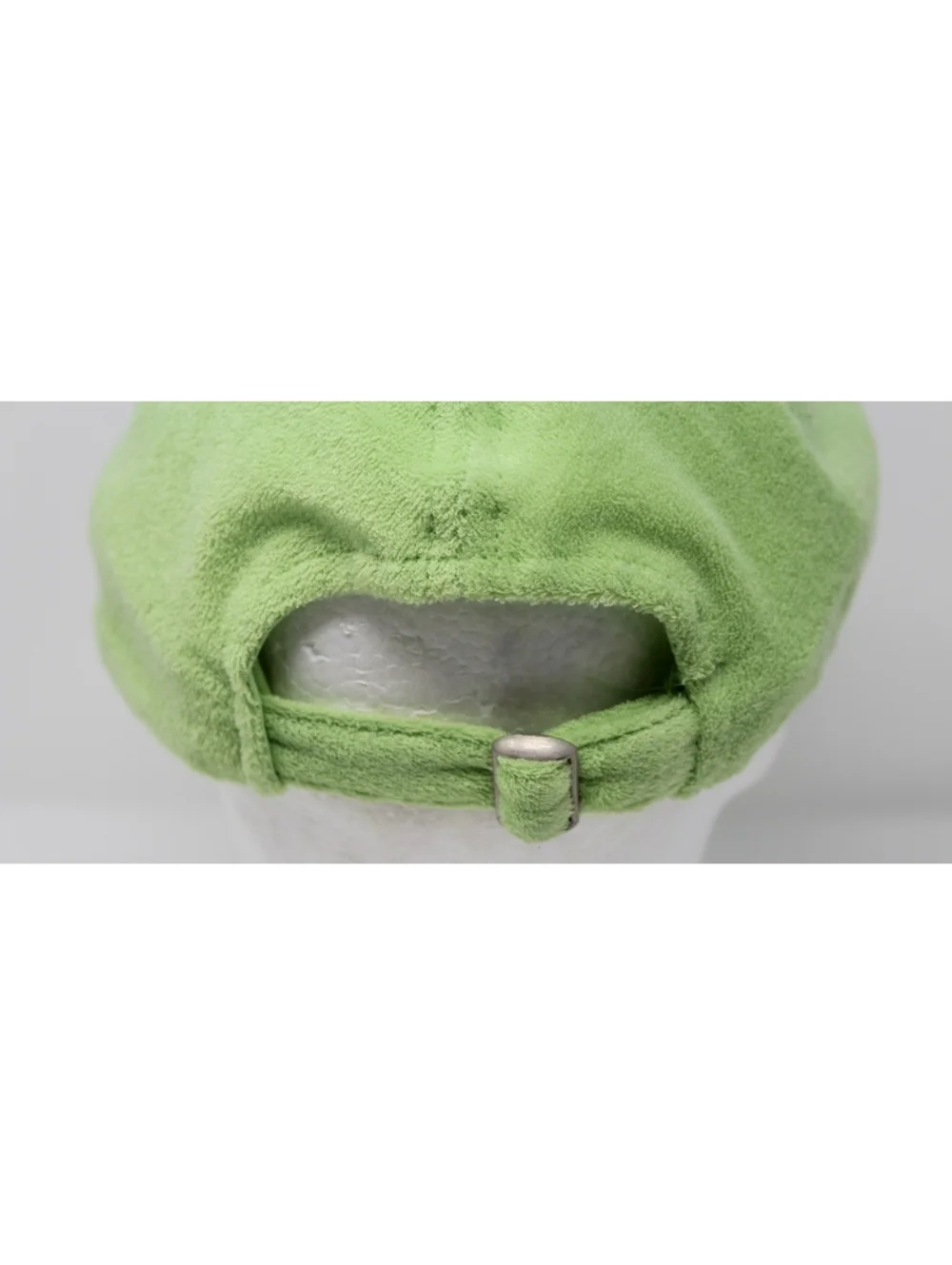 NWOT Lady Caps by Magic Headwear Melon Green Terry Cloth Hat Towel Material Cap
